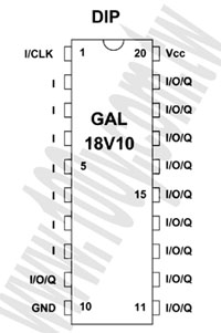 GAL18V10B-15LP