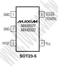 MAX6501UKP105-T