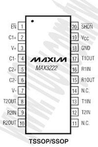 MAX3222ECUP+