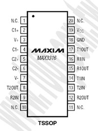 MAX3316ECUP+