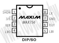 MAX756CPA+