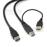 USB3.0-A(M/F)+A(M)-1M