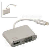 USB3.1-HDMI+VGA+3.5mm-Ƶת