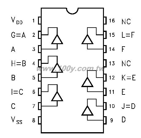 Hcf4050 схема подключения